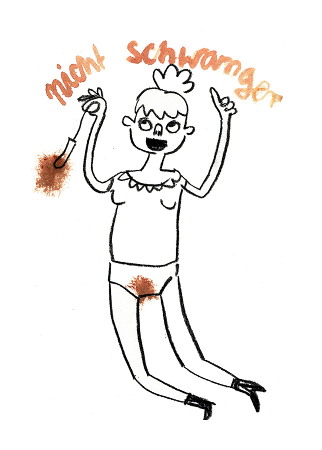 Postkarte 003 Nicht Schwanger