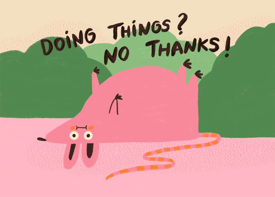 Postkarte 112 Doing Things No Thanks