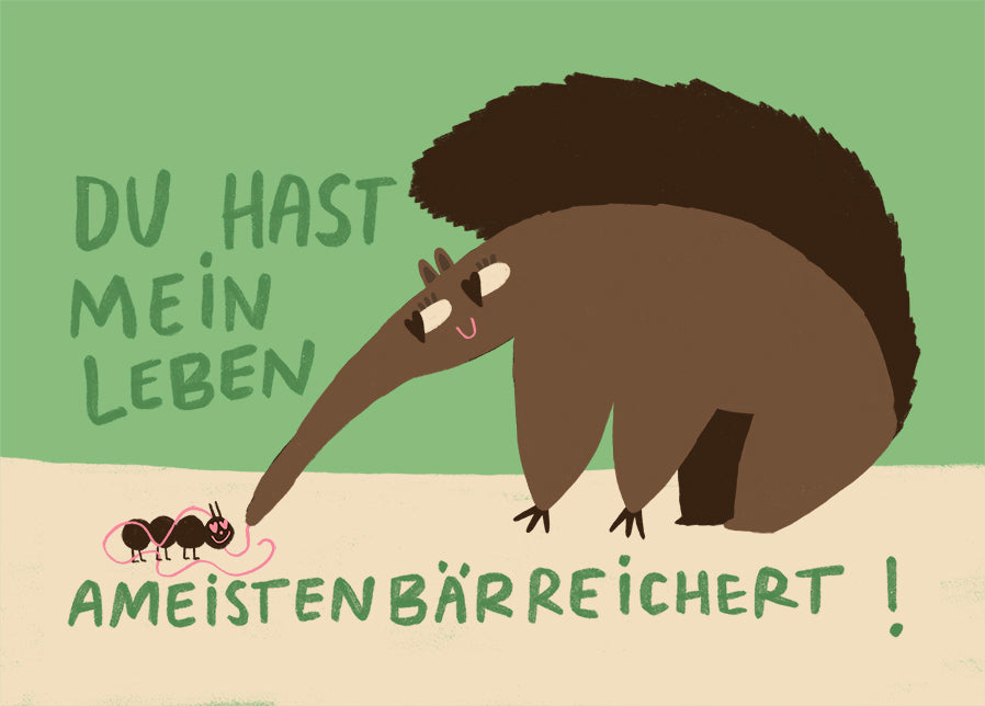 Postkarte 136 Ameistenbärreichert