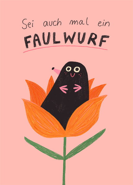 Postkarte 163 Faulwurf