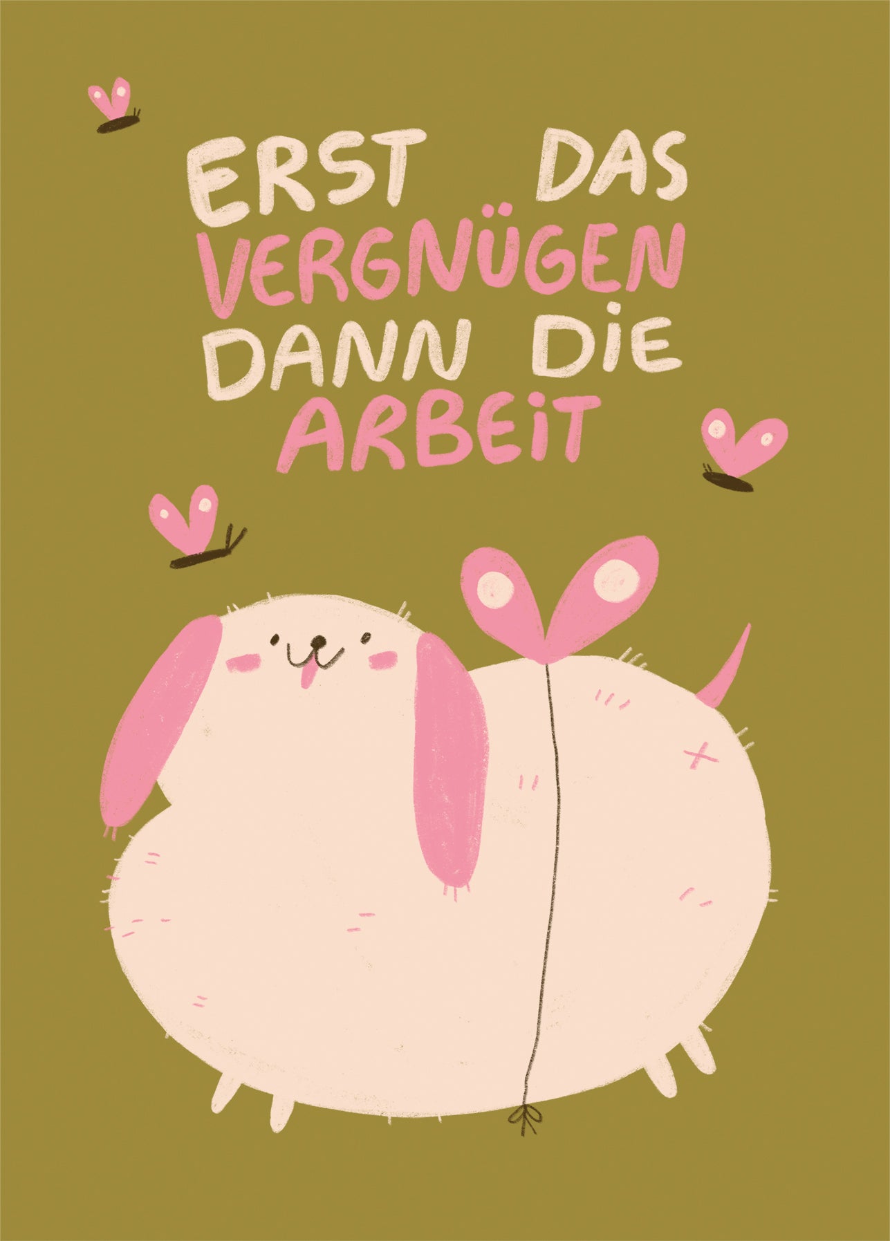 Postkarte 205 Erst das Vergnügen