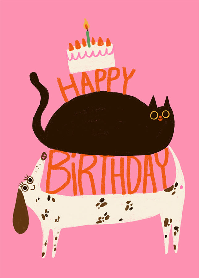 Postkarte 063 Birthday Tiere