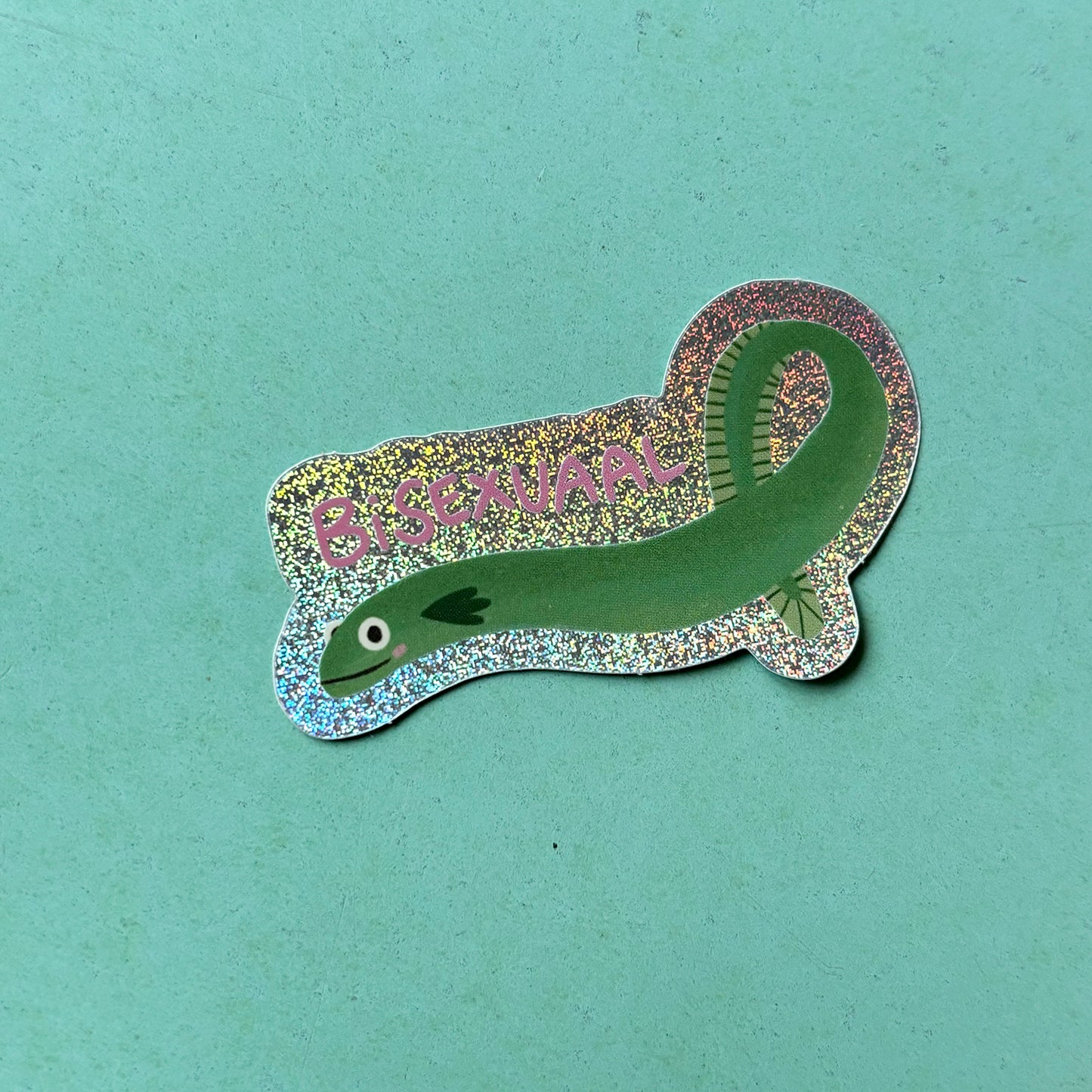 Bisexuaal Glitzer Sticker