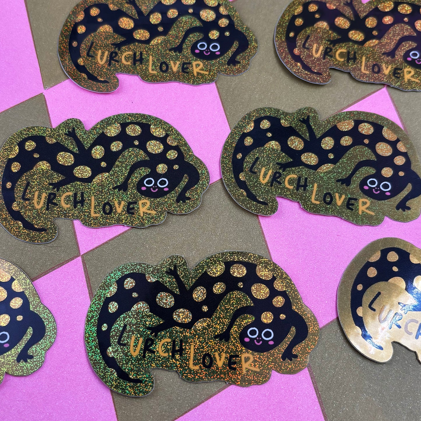 Lurchlover Glitzer Sticker