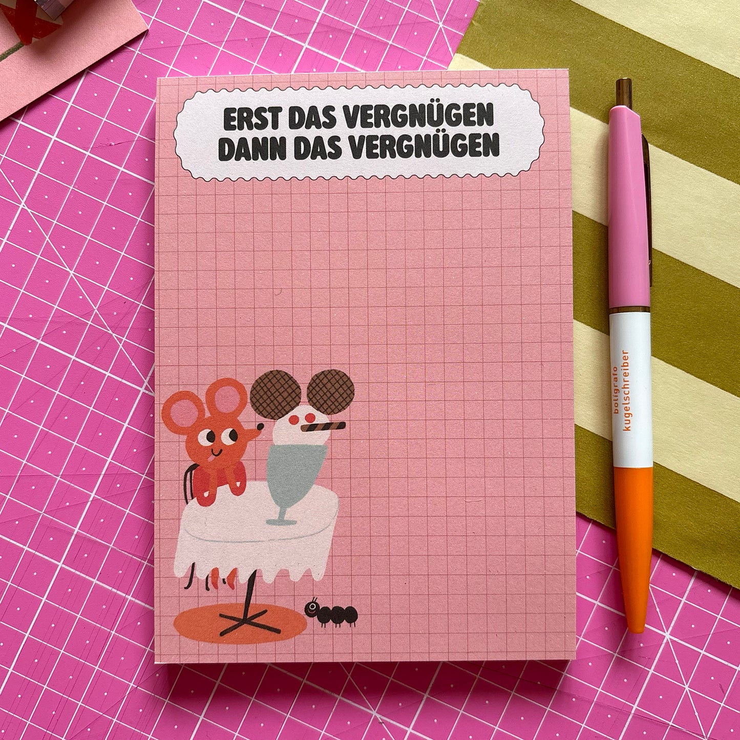 Erst das Vergnügen Block