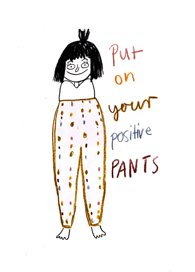 Postkarte 006  Positive Pants