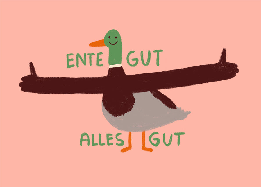 Postkarte 108 Ente Gut