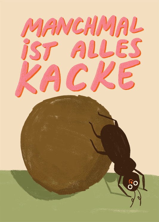 Postkarte 135 Alles Kacke