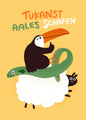 Postkarte 152 Tukanst Aales Schafen