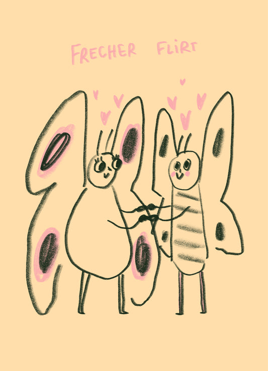 Postkarte 157 Frecher Flirt