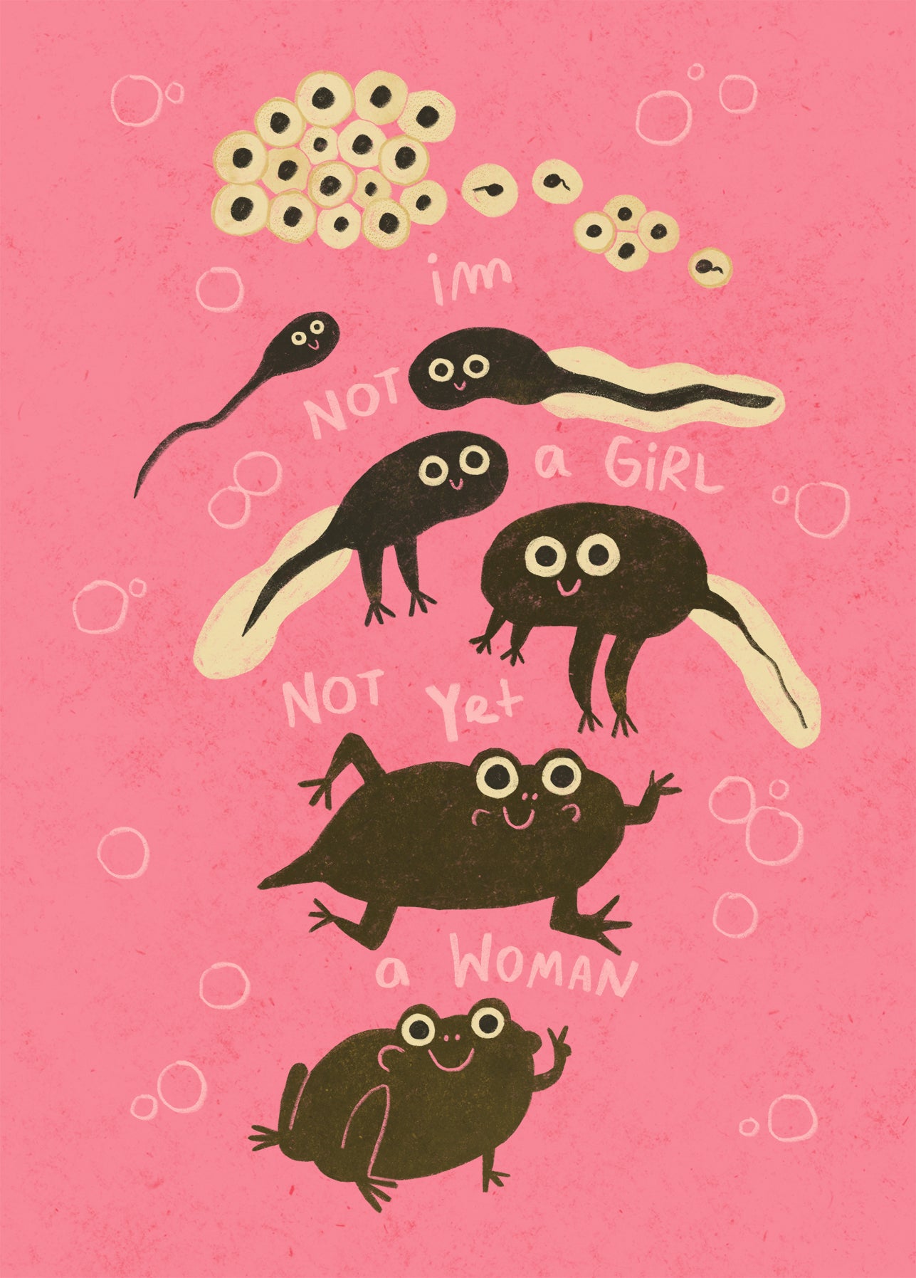 Postkarte 160 Not a Girl Not Yet a Woman