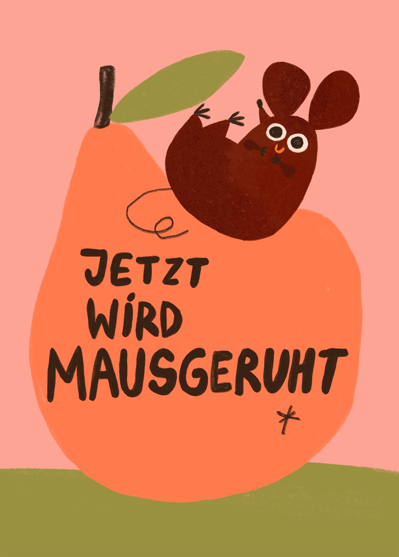 Postkarte 165 Jetzt wird Mausgeruht