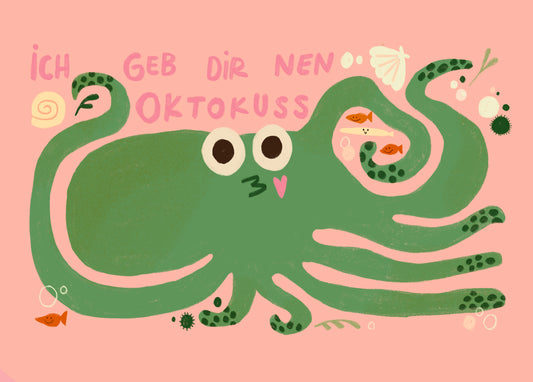 Postkarte 167 Oktokuss