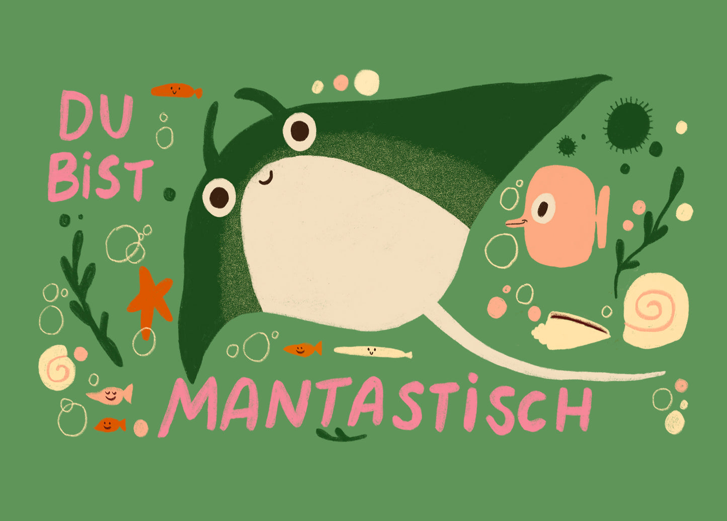 Postkarte 168 Du Bist Mantastisch