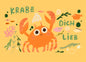 Postkarte 170 Krabb Dich lieb