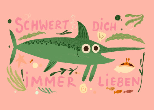 Postkarte 171 Schwert Dich immer Lieben