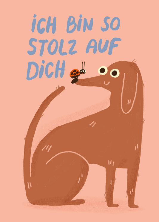 Postkarte 187 Stolz Auf Dich