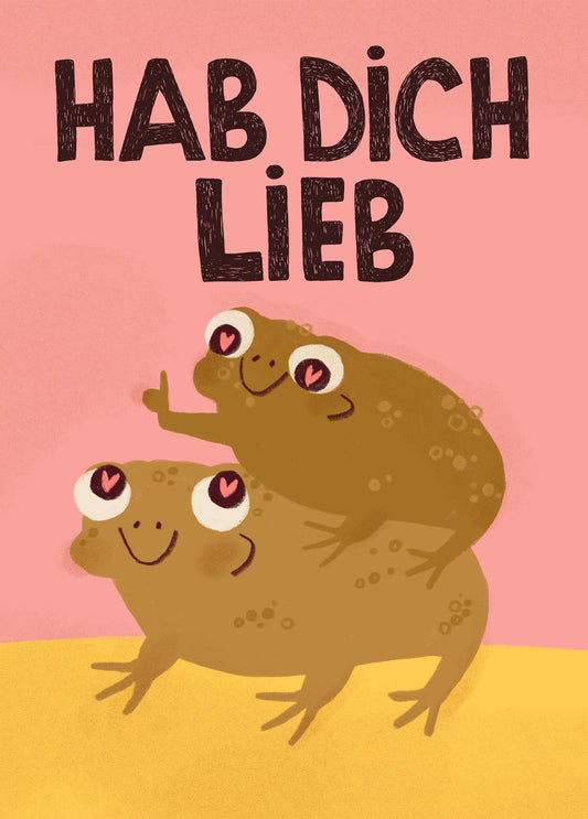 Postkarte 188 Hab Dich Lieb