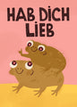Postkarte 188 Hab Dich Lieb