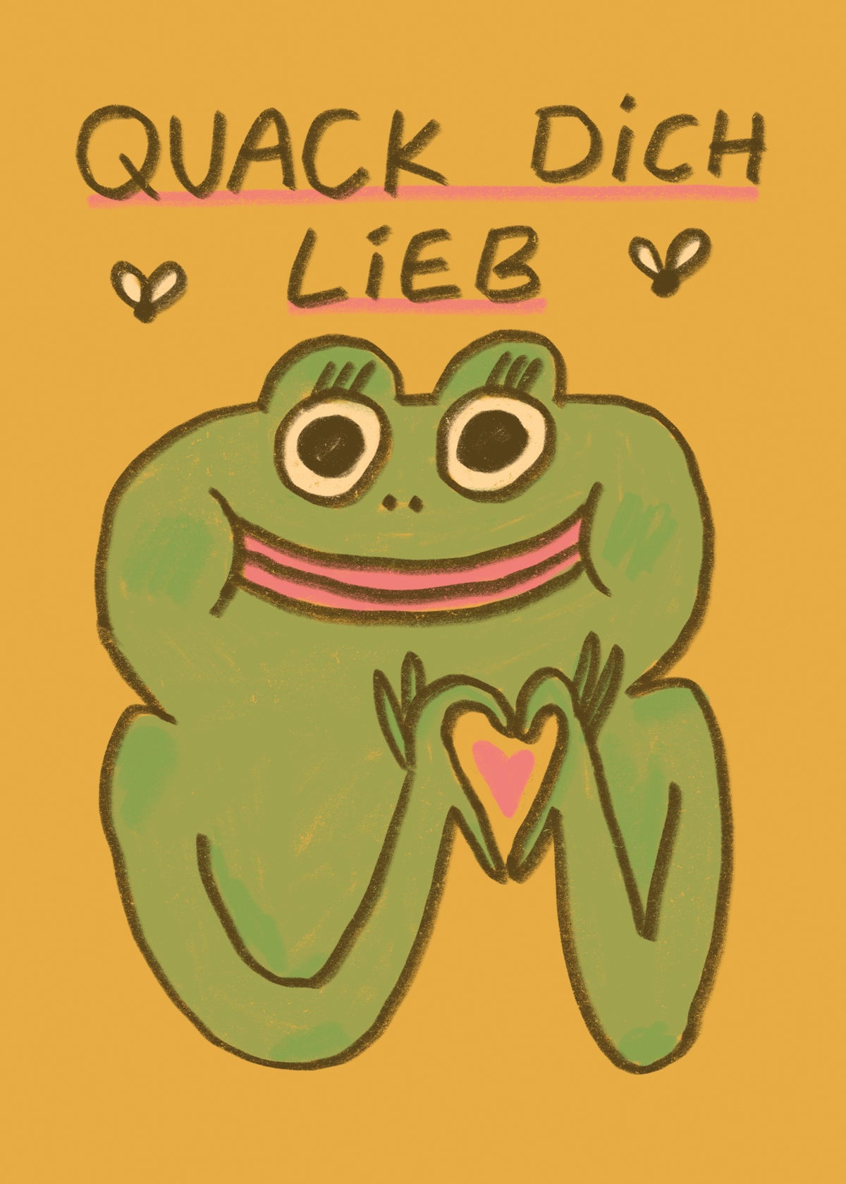 Postkarte 220 Quack Dich lieb