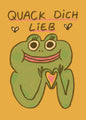 Postkarte 220 Quack Dich lieb