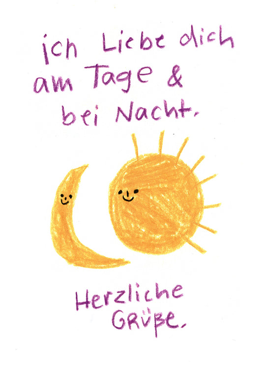 Postkarte 030 Herzliche Grüße