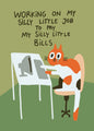 Postkarte 035 Silly Little Bills