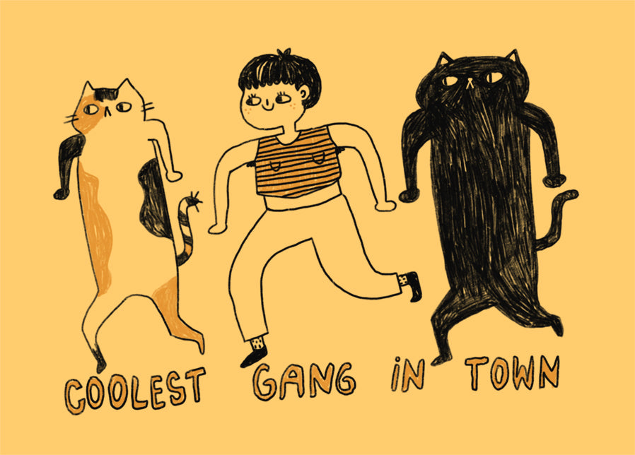 Postkarte 036 Coolest Gang