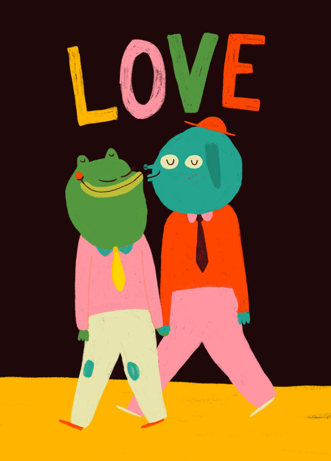 Postkarte 050 Love Mask