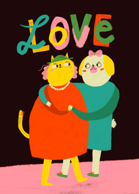 Postkarte 051 Love Femme