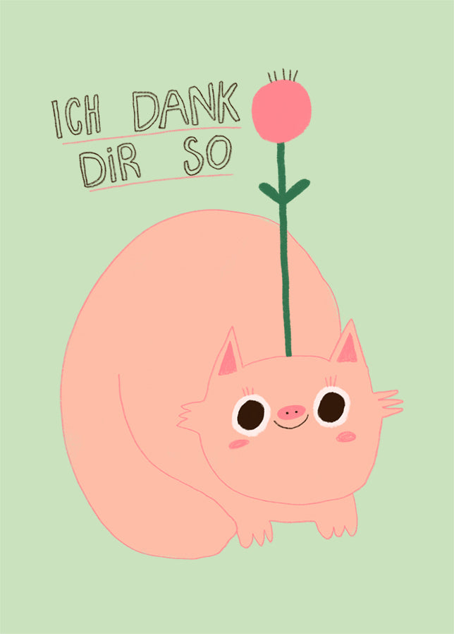 Postkarte 060 Ich Dank Dir So