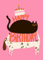 Postkarte 063 Birthday Tiere
