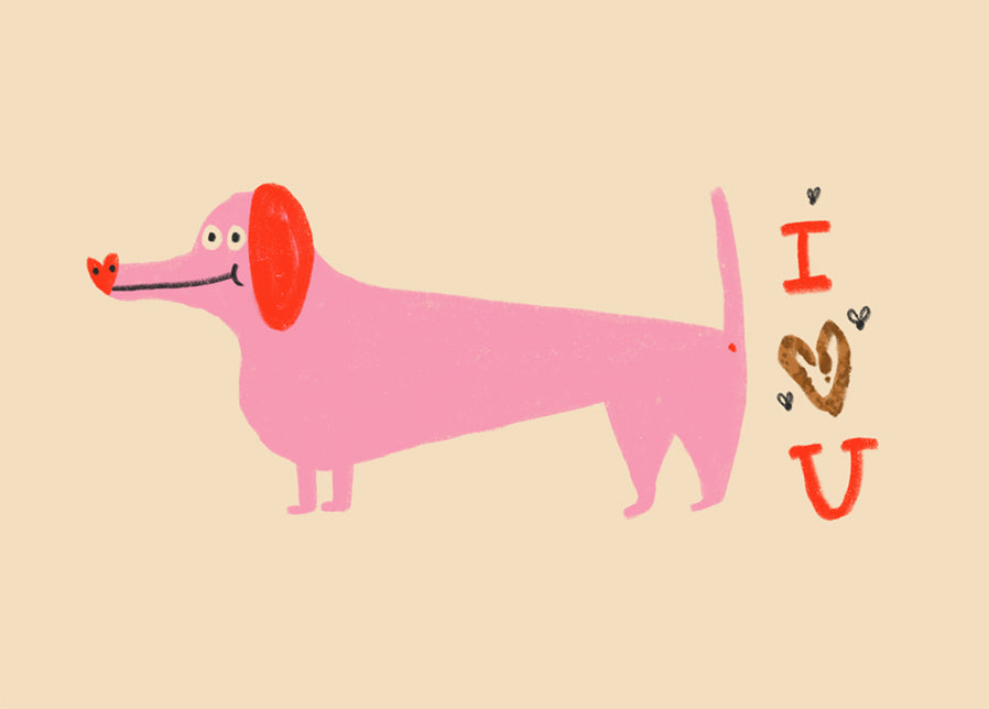 Postkarte 066 I Heart U