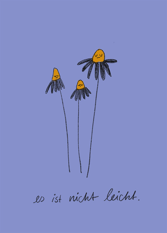 Postkarte 074 Nicht leicht