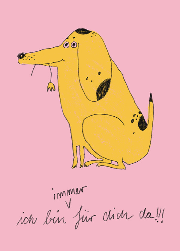 Postkarte 077 Immer für Dich da