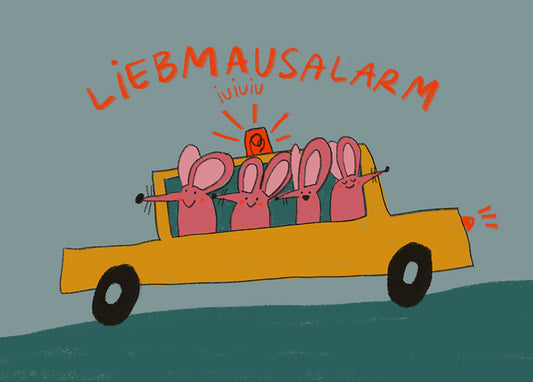 Postkarte 079 Liebmausalarm