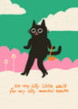 Postkarte 081 Silly little Walk