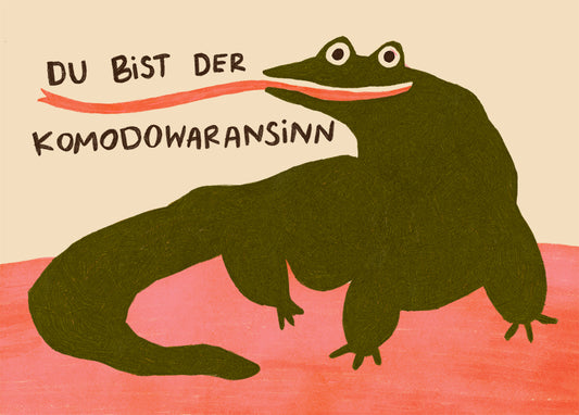 Postkarte 087 Komodowaransinn