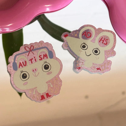 ADHS Glitzer Sticker