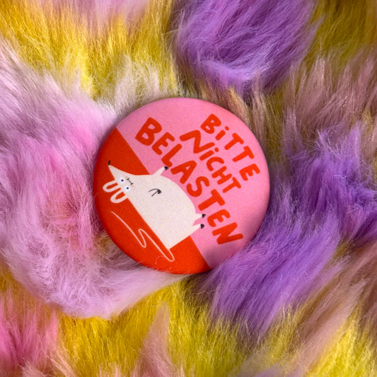 Bitte nicht belasten Button