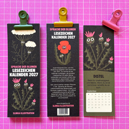 Sprache der Blumen Lesezeichenkalender 2027