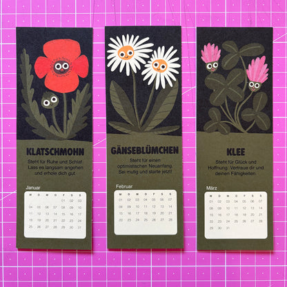Sprache der Blumen Lesezeichenkalender 2027