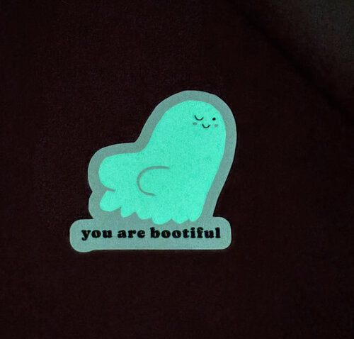 Bootiful Glow in the Dark Sticker