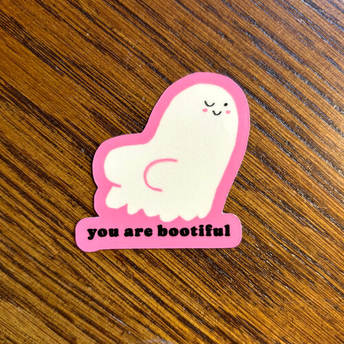 Bootiful Glow in the Dark Sticker