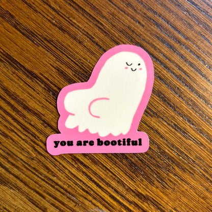 Bootiful Glow in the Dark Sticker