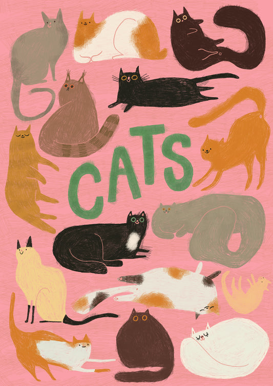 Cats Print A4