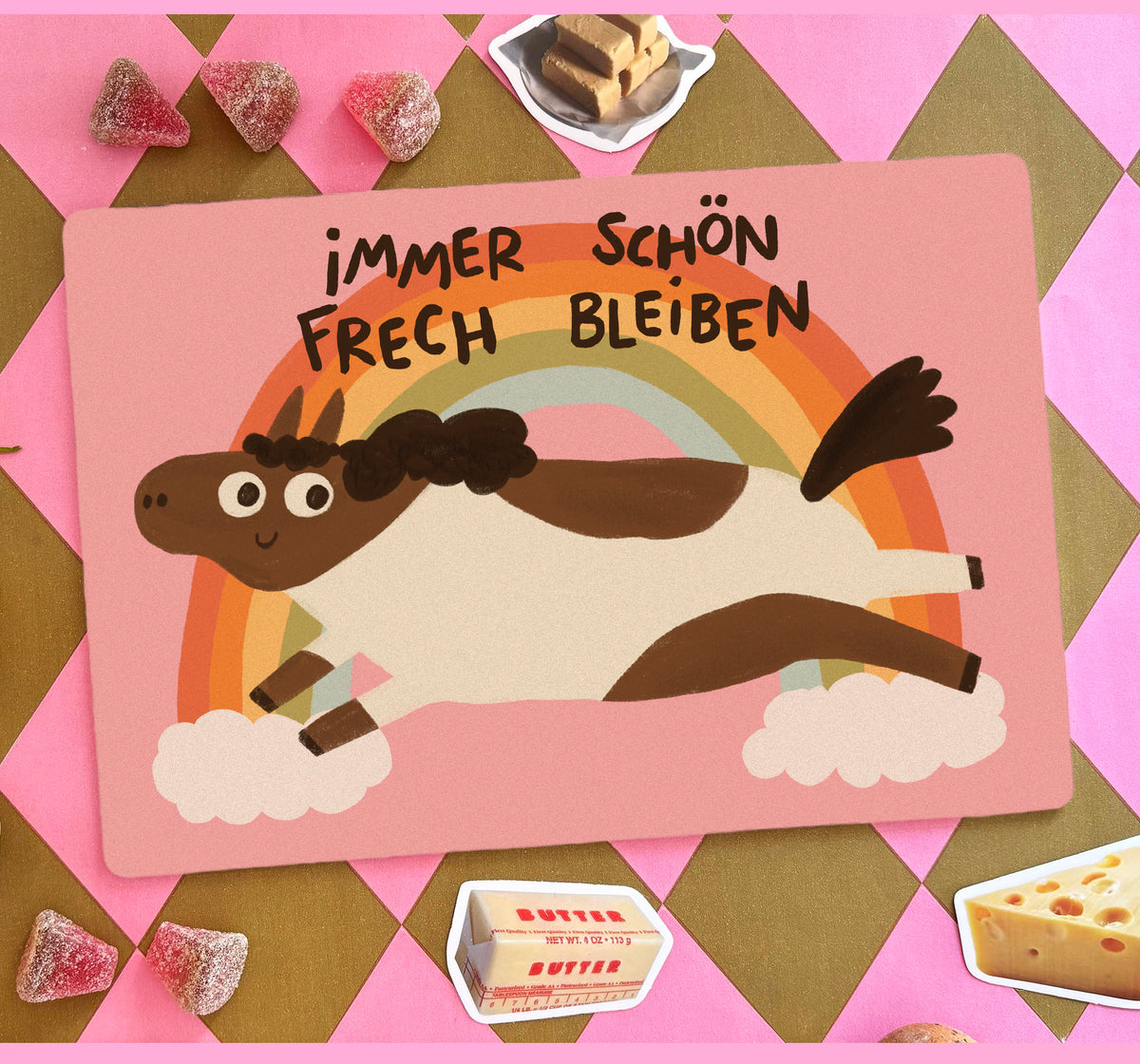 Frühstücksbrettchen Frech bleiben