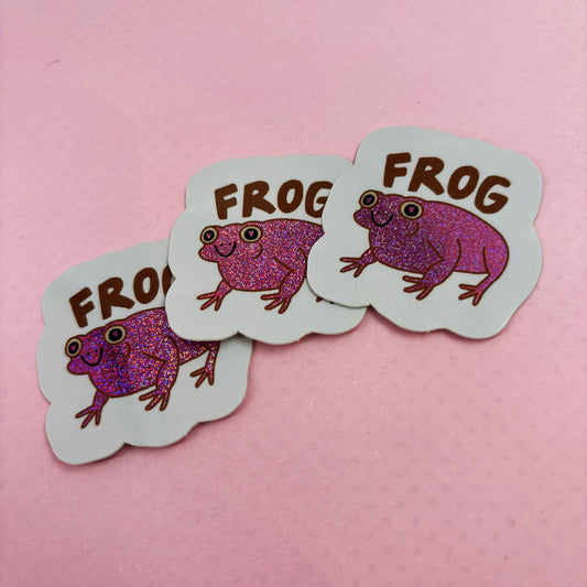 Frog Glitzer Sticker