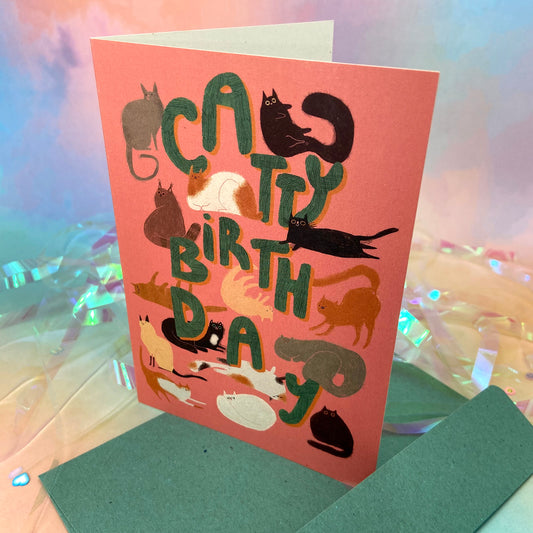 Klappkarte Catty Birthday