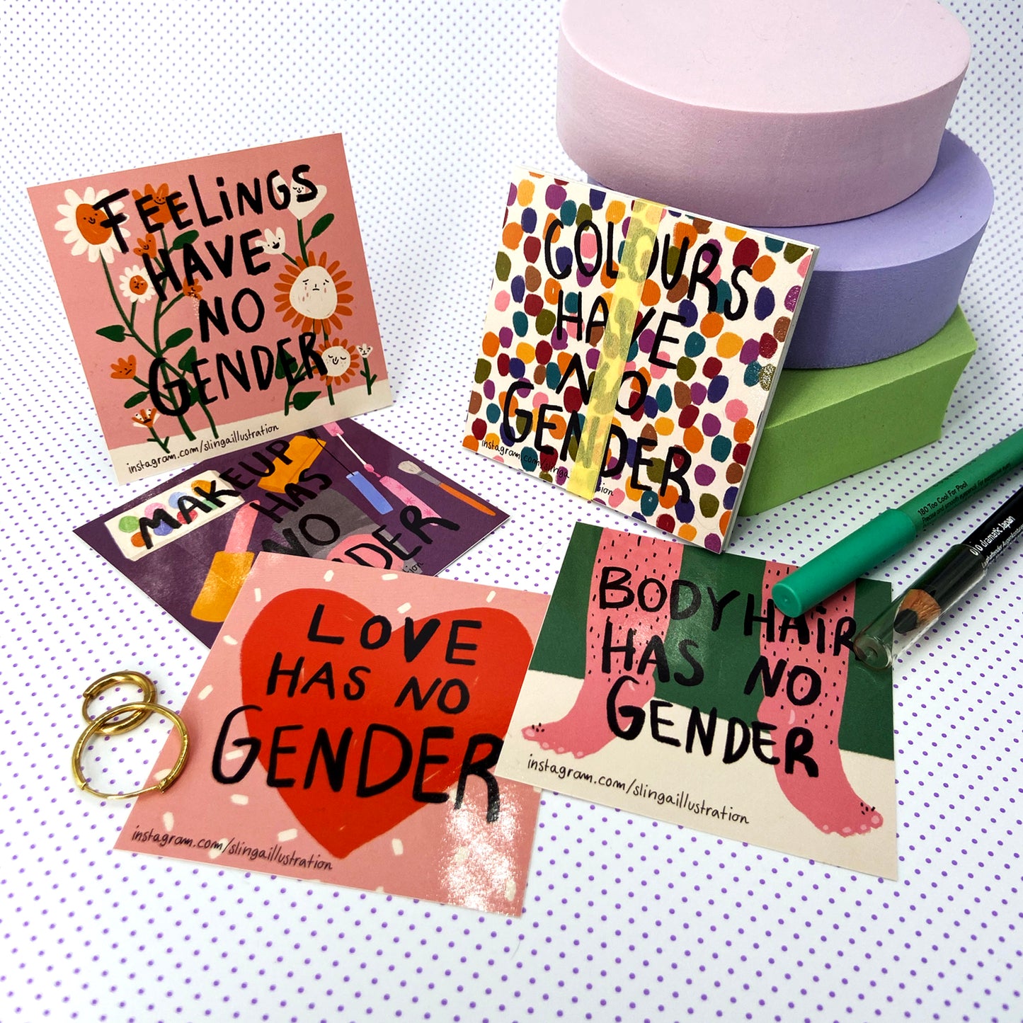 Genderroles Stickerset